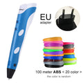 Myriwell 3D Pen Original DIY 3D Printing Pen With 1.75mm ABS Filament Creative Toy Birthday Gift For Kids Design Drawing