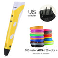 Myriwell 3D Pen Original DIY 3D Printing Pen With 1.75mm ABS Filament Creative Toy Birthday Gift For Kids Design Drawing