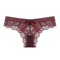 Amazing Women Lingerie G String Lace Underwear Female Bow Sexy T-Back Thong Lady Transparent Low Waist Panties