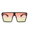 2020 Fashion Oversized Square Sunglasses Retro Gradient Big Frame Sun Glasses For  Women One Piece Gafas Shade Mirror Clear Lens