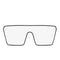 2020 Fashion Oversized Square Sunglasses Retro Gradient Big Frame Sun Glasses For  Women One Piece Gafas Shade Mirror Clear Lens