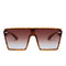 2020 Fashion Oversized Square Sunglasses Retro Gradient Big Frame Sun Glasses For  Women One Piece Gafas Shade Mirror Clear Lens