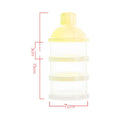 3 / 4 layers Bear Style Portable Baby Food Storage Box Essential Cereal Infant Milk Powder Box Toddle Snacks Container ZXH