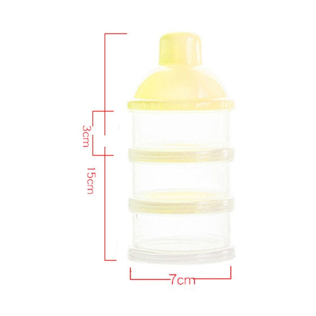 3 / 4 layers Bear Style Portable Baby Food Storage Box Essential Cereal Infant Milk Powder Box Toddle Snacks Container ZXH