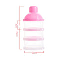 3 / 4 layers Bear Style Portable Baby Food Storage Box Essential Cereal Infant Milk Powder Box Toddle Snacks Container ZXH