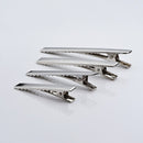 50pcs/lot Metal Crocodile Clips Cable Lead Testing Metal Alligator Clips Clamps Hair Clips Hairpins 35mm-75mm