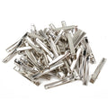 50pcs/lot Metal Crocodile Clips Cable Lead Testing Metal Alligator Clips Clamps Hair Clips Hairpins 35mm-75mm