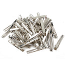 50pcs/lot Metal Crocodile Clips Cable Lead Testing Metal Alligator Clips Clamps Hair Clips Hairpins 35mm-75mm