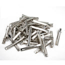 50pcs/lot Metal Crocodile Clips Cable Lead Testing Metal Alligator Clips Clamps Hair Clips Hairpins 35mm-75mm