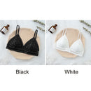 Women Lace Bra No Steel Ring Beauty Back Wrapped Chest Comfortable Daisy Brassiere Stretch Triangle Cup Padded Underwear 1/2Pcs