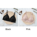 Women Lace Bra No Steel Ring Beauty Back Wrapped Chest Comfortable Daisy Brassiere Stretch Triangle Cup Padded Underwear 1/2Pcs