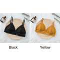 Women Lace Bra No Steel Ring Beauty Back Wrapped Chest Comfortable Daisy Brassiere Stretch Triangle Cup Padded Underwear 1/2Pcs