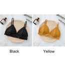 Women Lace Bra No Steel Ring Beauty Back Wrapped Chest Comfortable Daisy Brassiere Stretch Triangle Cup Padded Underwear 1/2Pcs
