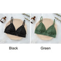 Women Lace Bra No Steel Ring Beauty Back Wrapped Chest Comfortable Daisy Brassiere Stretch Triangle Cup Padded Underwear 1/2Pcs