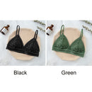 Women Lace Bra No Steel Ring Beauty Back Wrapped Chest Comfortable Daisy Brassiere Stretch Triangle Cup Padded Underwear 1/2Pcs