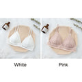 Women Lace Bra No Steel Ring Beauty Back Wrapped Chest Comfortable Daisy Brassiere Stretch Triangle Cup Padded Underwear 1/2Pcs