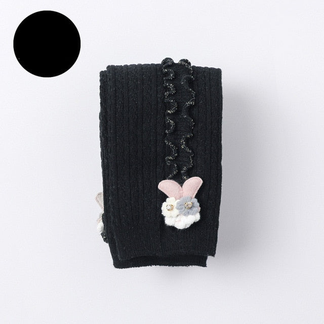 Autumn Winter Baby Tights Hot Baby Toddler Kid Girl Ribbed Stockings Cotton Warm Pantyhose Solid Candy Color Tight 0-5Y