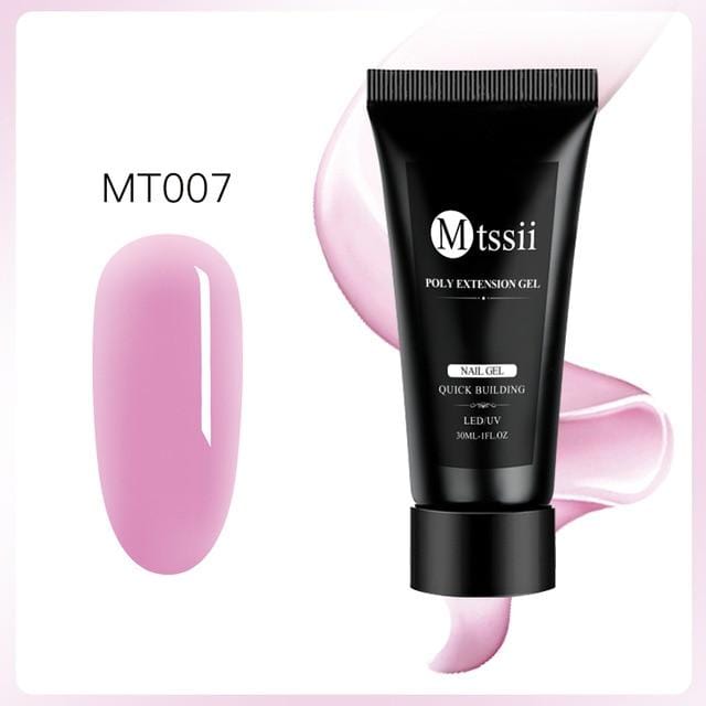 Mtssii 9pcs/kit US Warehouse Poly Extenstion Nail Gel Sets Nail Extension Polish Lamp Nail Brush Nail Primer Hard Jelly Acrylic