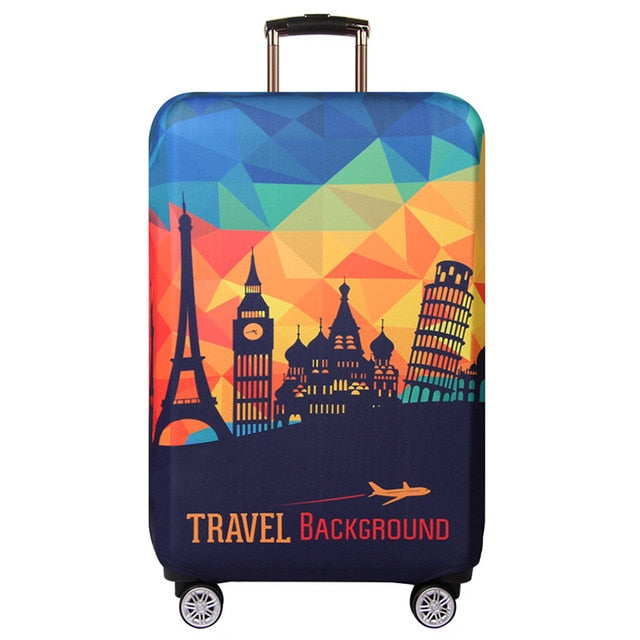Thicker Travel Luggage Protective Cover Suitcase Case Cover Travel Accessories Elastic Luggage Cover Apply to 18-32inch Suitcase