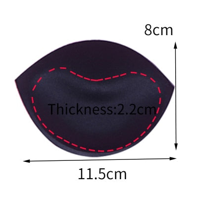 2pcs 1pair Sponge Inserts In Bra Padded for Swimsuit Breast Push Up Fill Brassiere Breast Patch Pads Women Intimates Accessories