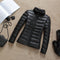 90% Ultra-light Plus Size Thin Down Jacket Women 2020 Autumn Winter Slim Short Hooded Warm White Duck Down Coat Women Outerwear