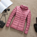 90% Ultra-light Plus Size Thin Down Jacket Women 2020 Autumn Winter Slim Short Hooded Warm White Duck Down Coat Women Outerwear