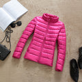 90% Ultra-light Plus Size Thin Down Jacket Women 2020 Autumn Winter Slim Short Hooded Warm White Duck Down Coat Women Outerwear