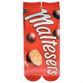 Cotton Socks Art 3D Printing Potato Chips Chocolate Fruit Candy Print Socks Men And Women Harajuku Unisex Funny Socks