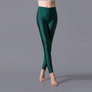 VIIANLES Neon Leggings Women Multiple Color Black Legging Skinny High Elastic Pants Casual Fluorescent Shiny Pant Leggings