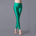 VIIANLES Neon Leggings Women Multiple Color Black Legging Skinny High Elastic Pants Casual Fluorescent Shiny Pant Leggings