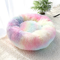 Pet Dog Bed Mat Fluffy Calming Dog Bed Blanket Long Plush Cat Dog House Beds Hondenmand Round Lounger Sofa Sleeping Bag Kennel