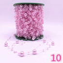 5 Yards 3-8mm Fishing Line Artificial Pearls Flower Beads Chain Garland Flowers Wedding Party Decoration Diy Accessories