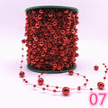 5 Yards 3-8mm Fishing Line Artificial Pearls Flower Beads Chain Garland Flowers Wedding Party Decoration Diy Accessories