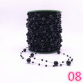5 Yards 3-8mm Fishing Line Artificial Pearls Flower Beads Chain Garland Flowers Wedding Party Decoration Diy Accessories