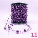 5 Yards 3-8mm Fishing Line Artificial Pearls Flower Beads Chain Garland Flowers Wedding Party Decoration Diy Accessories