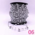 5 Yards 3-8mm Fishing Line Artificial Pearls Flower Beads Chain Garland Flowers Wedding Party Decoration Diy Accessories