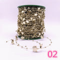 5 Yards 3-8mm Fishing Line Artificial Pearls Flower Beads Chain Garland Flowers Wedding Party Decoration Diy Accessories