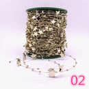 5 Yards 3-8mm Fishing Line Artificial Pearls Flower Beads Chain Garland Flowers Wedding Party Decoration Diy Accessories