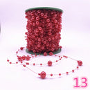 5 Yards 3-8mm Fishing Line Artificial Pearls Flower Beads Chain Garland Flowers Wedding Party Decoration Diy Accessories