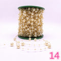 5 Yards 3-8mm Fishing Line Artificial Pearls Flower Beads Chain Garland Flowers Wedding Party Decoration Diy Accessories