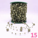 5 Yards 3-8mm Fishing Line Artificial Pearls Flower Beads Chain Garland Flowers Wedding Party Decoration Diy Accessories