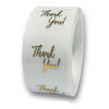 100-500pcs Round Clear Merry Christmas Stickers Thank You Card Box Package Label Sealing Stickers Wedding Decor Stationery
