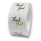 100-500pcs Round Clear Merry Christmas Stickers Thank You Card Box Package Label Sealing Stickers Wedding Decor Stationery
