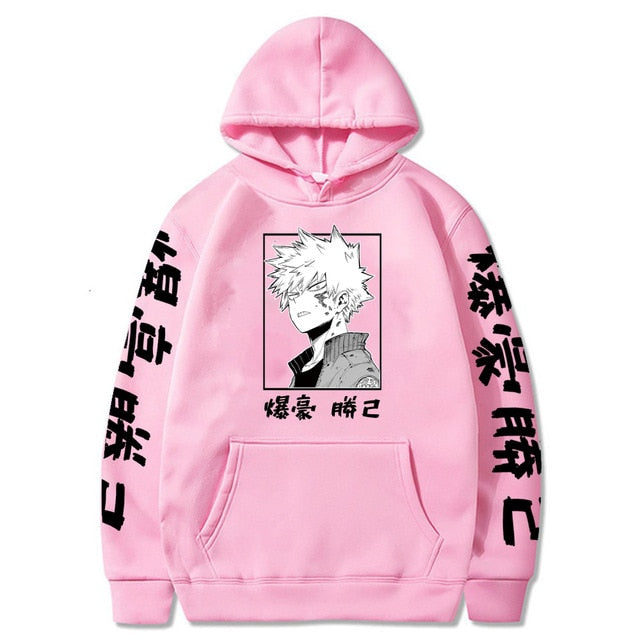 My Hero Academia Katsuki Bakugo Hoodies Sweatshirt Unisex Clothes Men Women Moleton