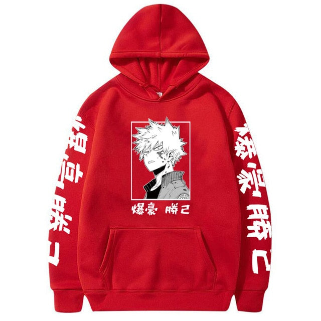 My Hero Academia Katsuki Bakugo Hoodies Sweatshirt Unisex Clothes Men Women Moleton