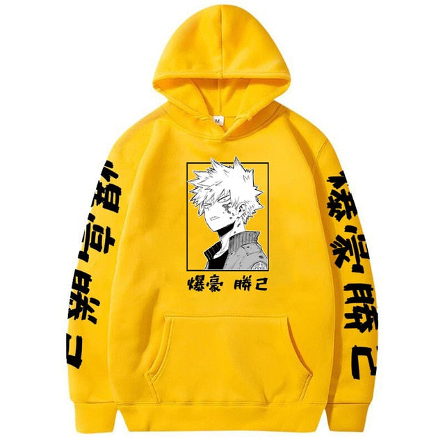 My Hero Academia Katsuki Bakugo Hoodies Sweatshirt Unisex Clothes Men Women Moleton