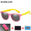 WarBlade Polarized Kids Sunglasses Silicone Flexible Children Sun Glasses UV400 Fashion Boy Girls Baby Shades Eyewear with Boxes