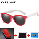 WarBlade Polarized Kids Sunglasses Silicone Flexible Children Sun Glasses UV400 Fashion Boy Girls Baby Shades Eyewear with Boxes