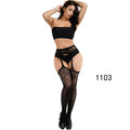Hot Sale Erotic Stockings With Garter Belt For Women Fishnet Pantyhose Plus Size Thigh High Socks Sexy Lingerie