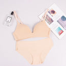 Seamless Bra Set for Women Underwear Push Up Lingerie Set Wire Free Bra and Panty Set Comfortable Intimates Female 2021